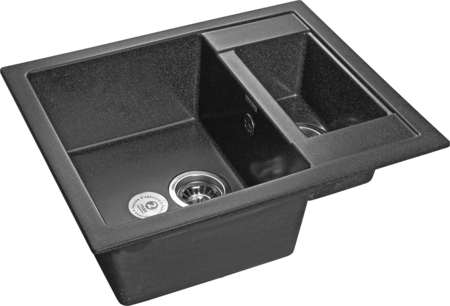 Кухонная мойка GranFest Quadro 610K, Q-610K графит